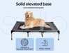  pawz dog canopy bed has solid base