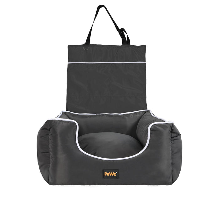 Pet Car Booster Seat - Grey - petpawz.com.au