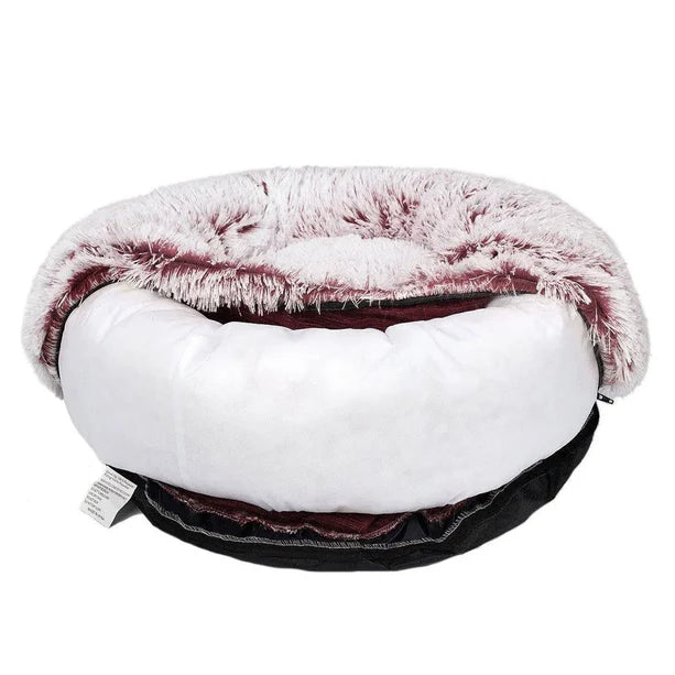Calming Donut Cat Bed - Removable Cover