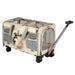 side pocket and water bottle holder on Pawz pet carrier for large dogs 