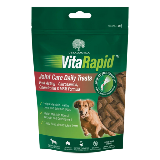 Vetalogica VitaRapid Joint & Arthritis Care for Dogs 210gm - petpawz.com.au