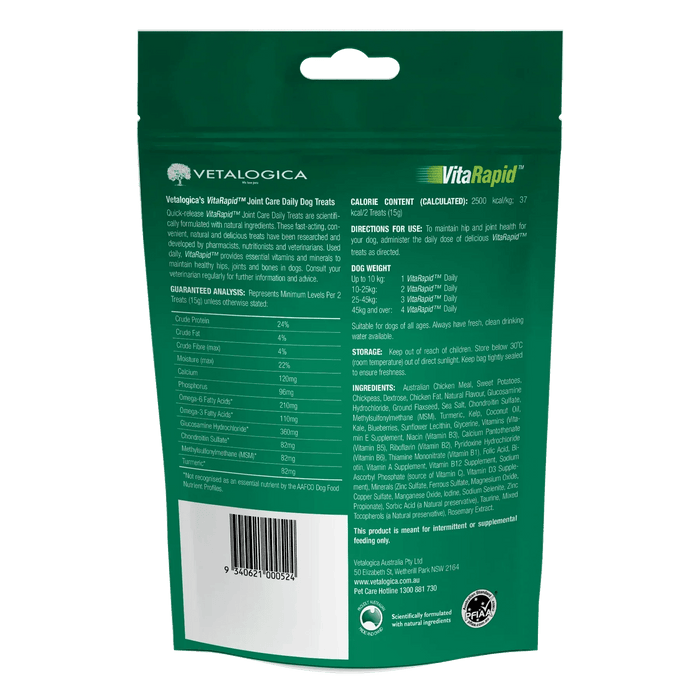 VitaRapid Joint & Arthritis Care for Dogs 210gm - petpawz.com.au