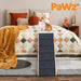 wooden dog ramp attached with bed