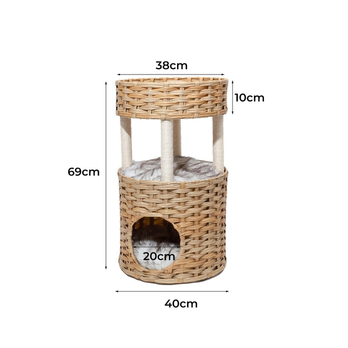 PaWz Rattan Pet Bed - petpawz.com.au